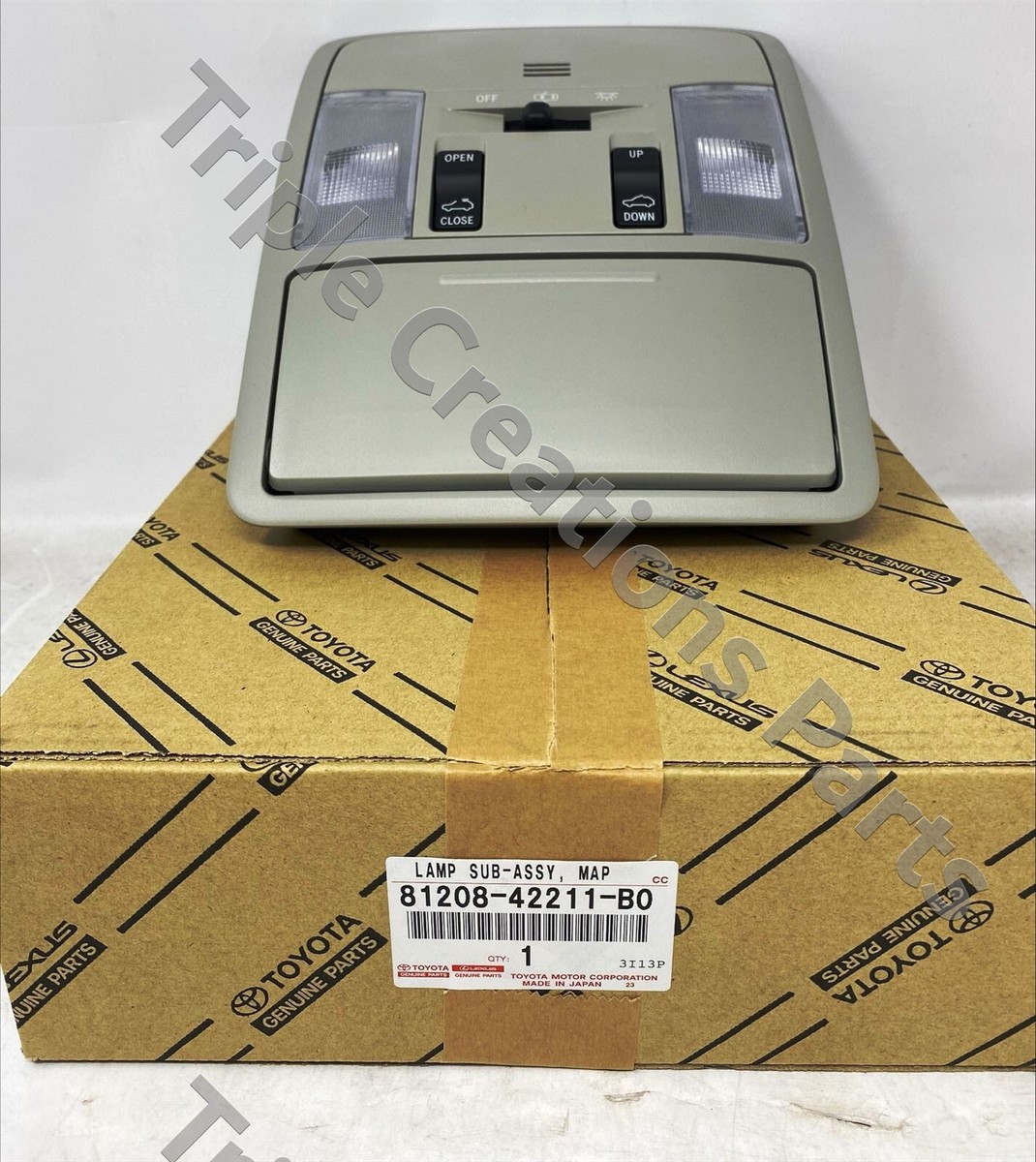 TOYOTA GENUINE OEM 81208-42211-B0 LAMP SUB-ASSY, MAP 8120842211B0  