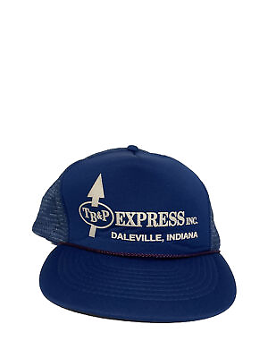 #ad Vintage Puff Print TBamp;P Express Inc. Daleville Indiana SnapBack Trucker Hat $13.99