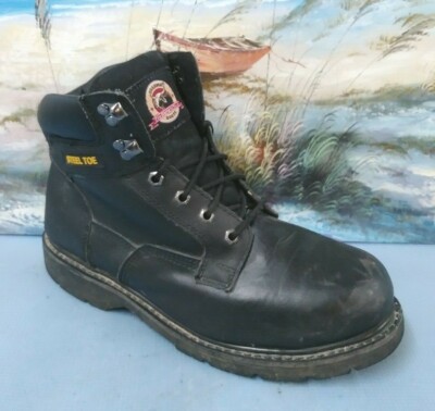 Brahma Boots Steel Toe 2518950 Black Leather Top Gus Mens 12  display picture 1