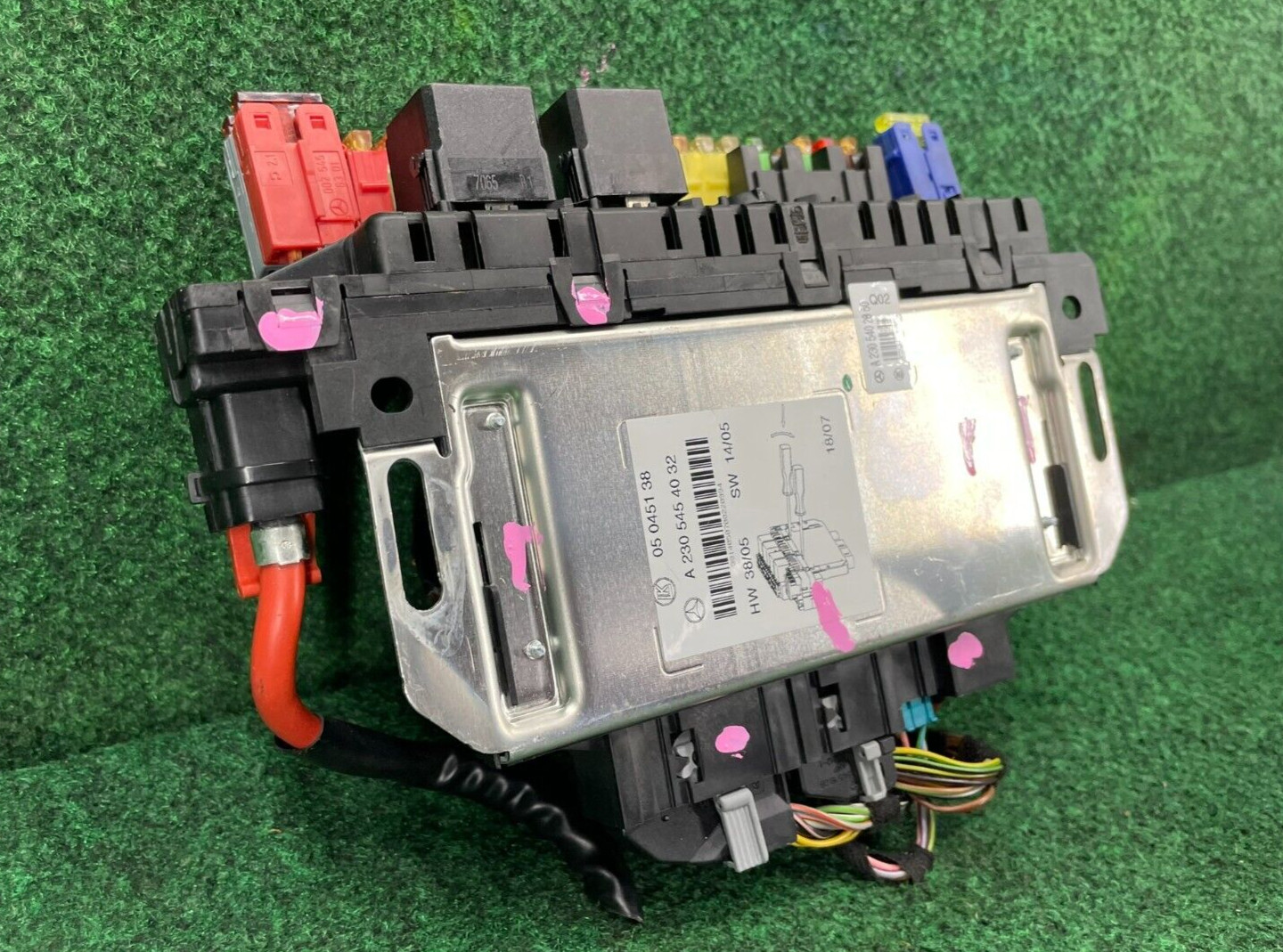 🛑 03-12 Mercedes R230 SL500 SL55 AMG SL550 Rear SAM Fuse Box Relay Module OEM