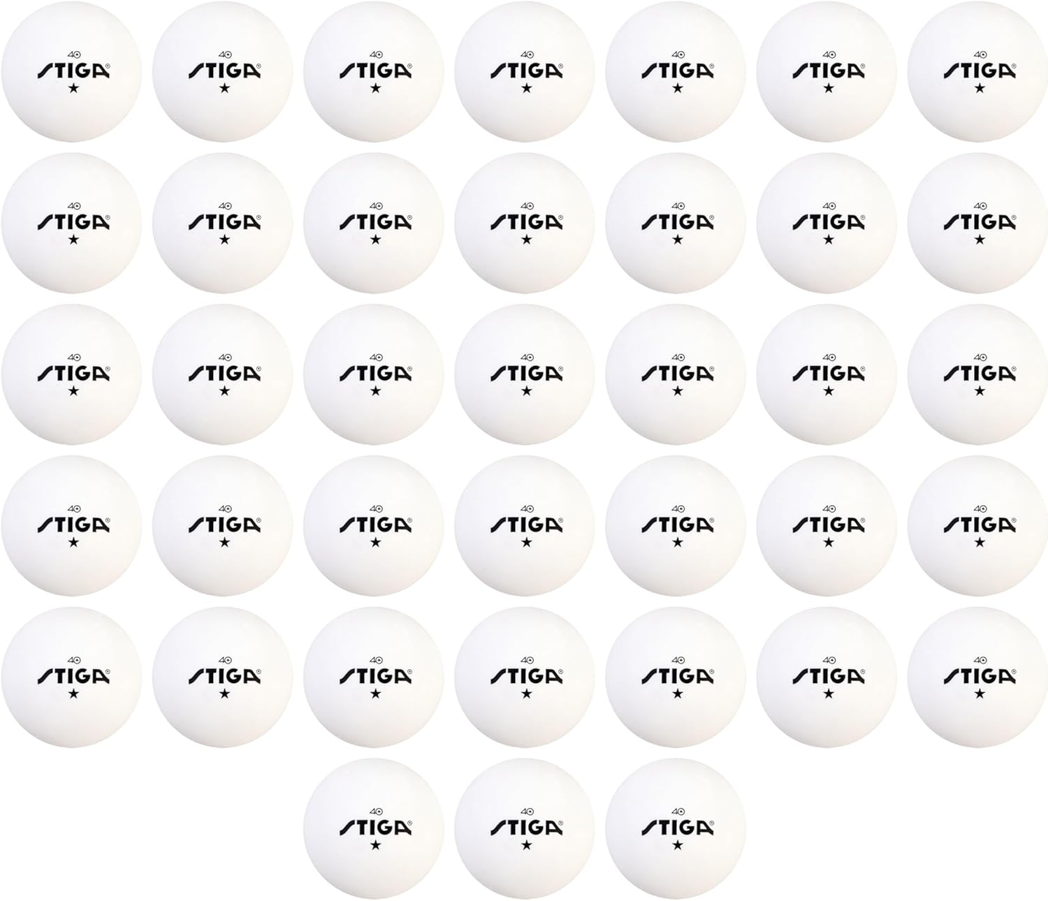 Ping Pong Balls – 38Pk White or Orange 1-Star Table Tennis Balls, Official Size