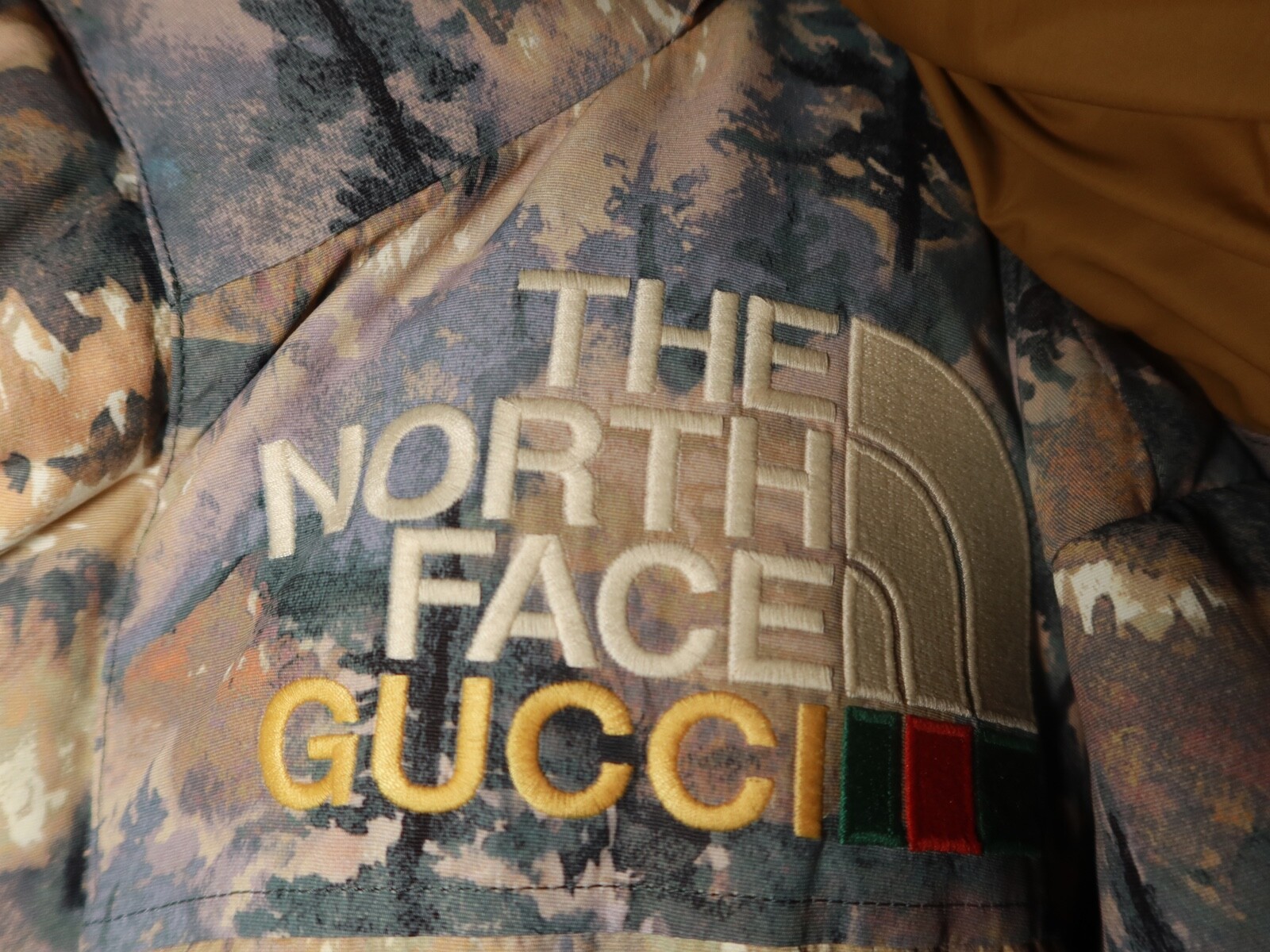 THE NORTH FACE GUCCI GOOSE-DOWN COAT MEDIUM SIZE UNISEX FOREST PATTERN image 7