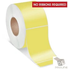Yellow 8 Rolls 4x6 Direct Thermal Labels For Zebra 2844 ZP450 ZP500 ZP505 250/PR