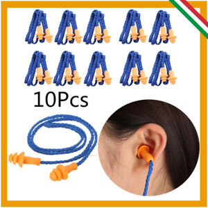 10 tappi per orecchie silicone 25db anti rumore lavoro for Tappi per orecchie antirumore per dormire in farmacia