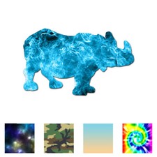 Rhino Drawing - Vinyl Decal Sticker - Multiple Patterns  Sizes - ebn2803