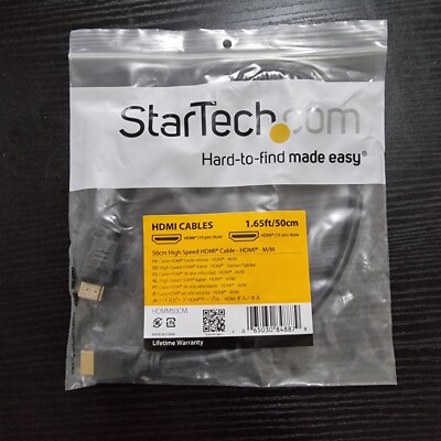5x neue Startech High Speed HDMI Kabel Stecker auf Stecker 50cm lang
