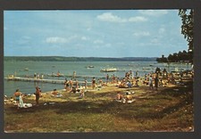 1984 Postmarked Postcard Miller Bell Tower Beach Chautaqua New York NY