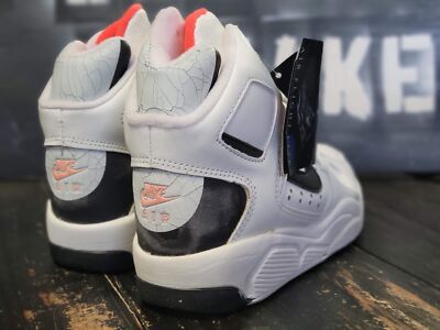 1990 Nike Air Flight Lite HI White/Orange Vintage Sneaker Shoes