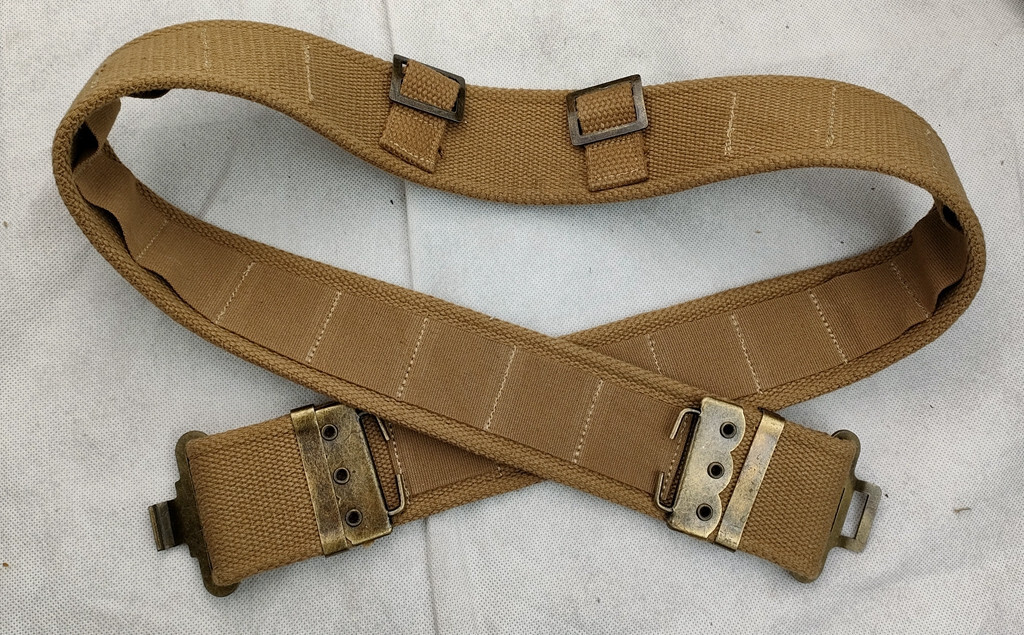 WORLD WAR II WW2 BRITISH ARMY P37 PATTERN WEBBING BELT 120