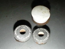 3 BIEBERBACH SODA BEER PORCELAIN METAL BOTTLE STOPPER WORCESTER MASS