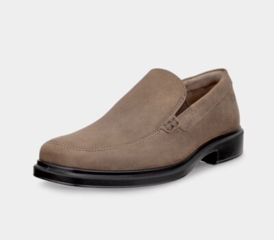 Ecco Men's Helsinki 2.0 Loafer Potting Soil Brown Dress Shoes EU 43 Size 9 - 9.5