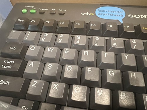 Sony Wireless Keyboard for WebTv Model SWK-8660 KI-W250 - Picture 8 of 8