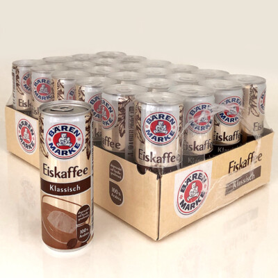 Bärenmarke Eiskaffee Klassisch 0,25 l Dose (24er Pack) 250 ml Einweg inkl. Pfand