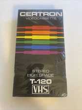 Certron VHS T-120 High Grade Videocassette Tape zad