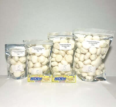 Freeze Dried Candy Bulk Banana Hi-Chew Candy *Pick Size* Made Fresh Each Order