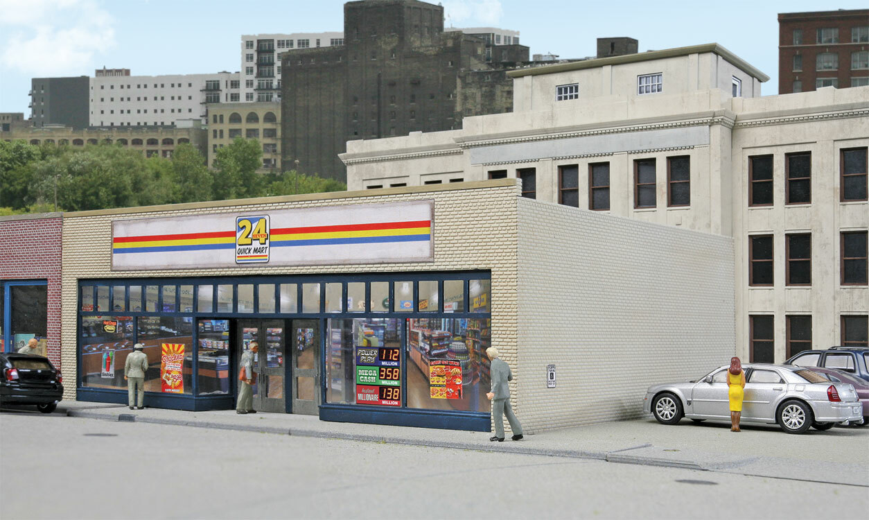 Ho Scale - Kit Supermarket Store - 3477 New