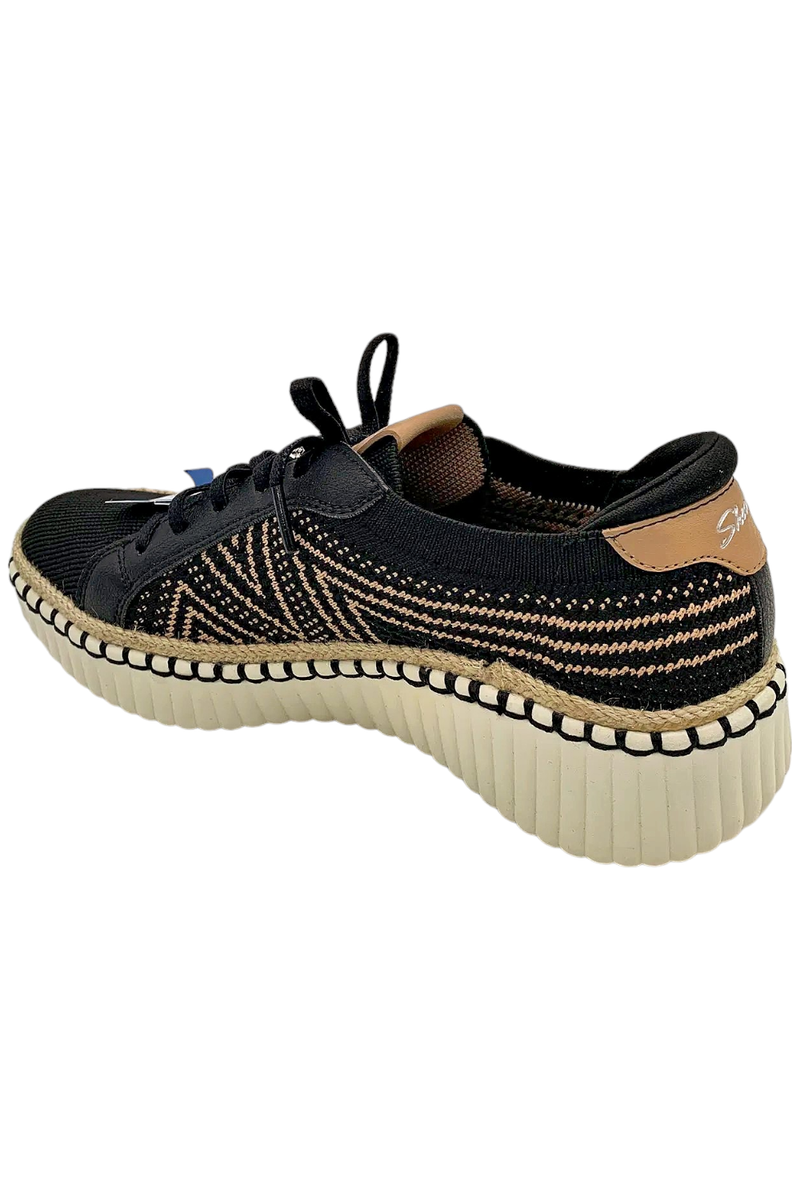 Skechers Women's Wilshire Blvd Lace-Up Sneaker Bellevue Black | eBay