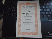 1944 Lady Winderemere's Fan, Directed by John Gielgud, Theatre Royal Haymarket