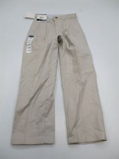 new ARROW Pants Women's Size 100 Cotton Pleated Front Beige