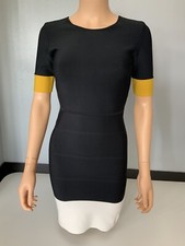 bcbg maxazria Body Con Finch Dress Size S Small Uk 8 VGC Short Sleeve