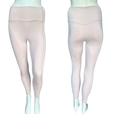 J Crew Active Light Beige Tan Athletic Workout Leggings Size Small