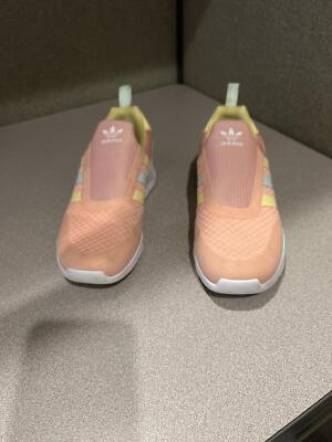 Adidas Kids ZX 360 Sneakers Peach/Yellow Size 2- pre-owned | eBay