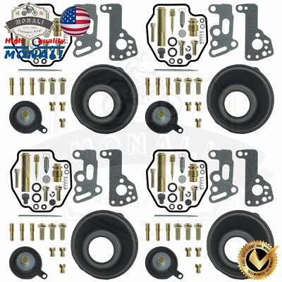 4Set Carburetor Rebuild Repair Kit For Yamaha XVZ1300 VENTURE / VENTURE ROYALE