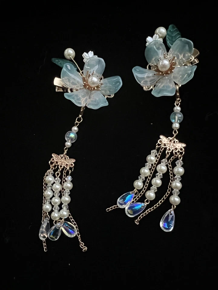 Hanfu chino, kimono japonés, cosplay un par de horquillas *Liquidación** Foto 2 de 4