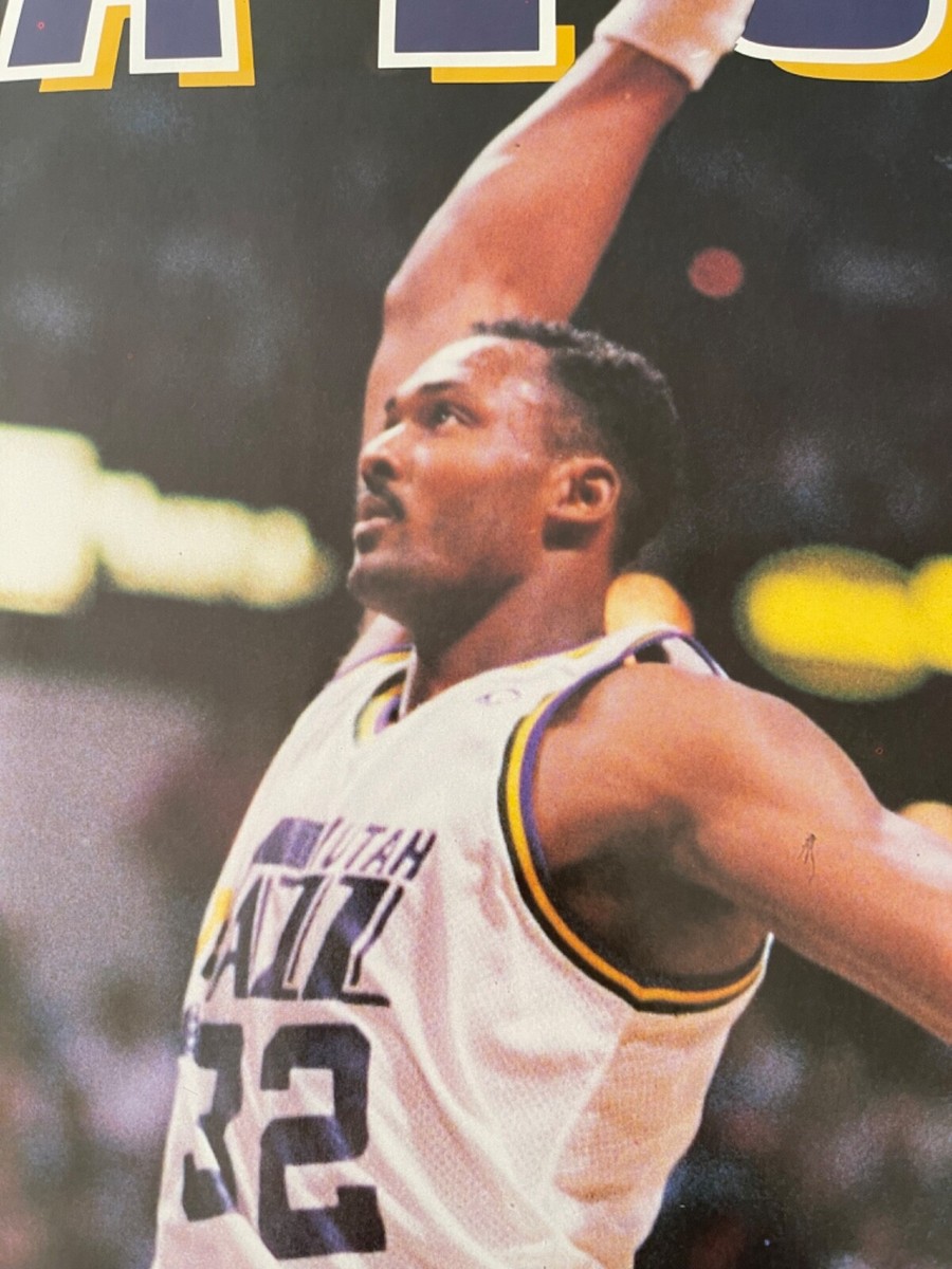 ハンス・ネレマン  ポスター KARL MALONE, THE MAILMAN, UTAH JAZZ,NBA,OFFICIAL LICENSED