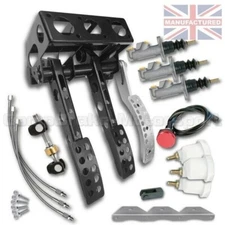 Universal Top-Mounted Rear Cylinder Facing Hydraulic Pedal Box Kit + Lines