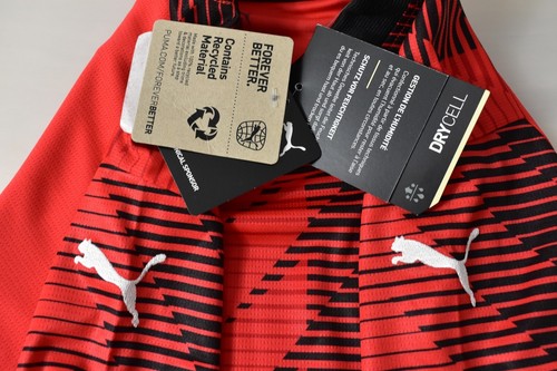 Rossoneri 2023-2024 PUMA AC Milan Home Shirt Long sleeve Jersey SIZ SIZE S men's - Picture 11 of 12