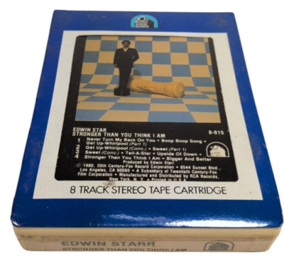 SEALED | EDWIN STARR STRONGER THAN YOU THINK 1980 8-track 8 track tape cartridge