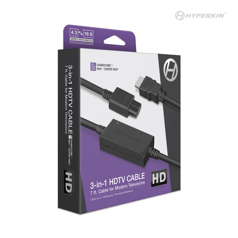 3 in 1 HDTV Cable for the Nintendo GameCube/N64/SNES - Image 2 of 4