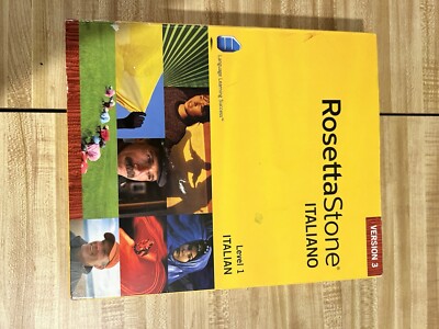 Rosetta Stone Italian Level 1 Version 3, WIN/MAC CD-ROM