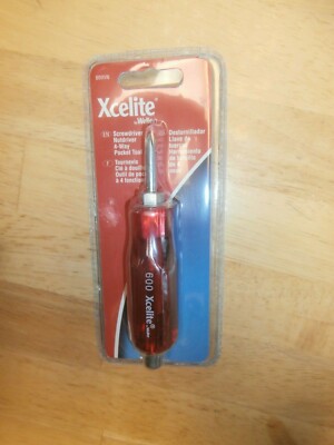 XCELITE 600 POCKET 4 WAY NUTDRIVER TOOL 1/4'' & 7/16'' + SCREWDRIVER/PHILIPS 600VN
