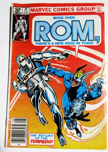 ROM SPACE KNIGHT #21 Comic Book August 1981 Fine 6.0 Nice Marvel