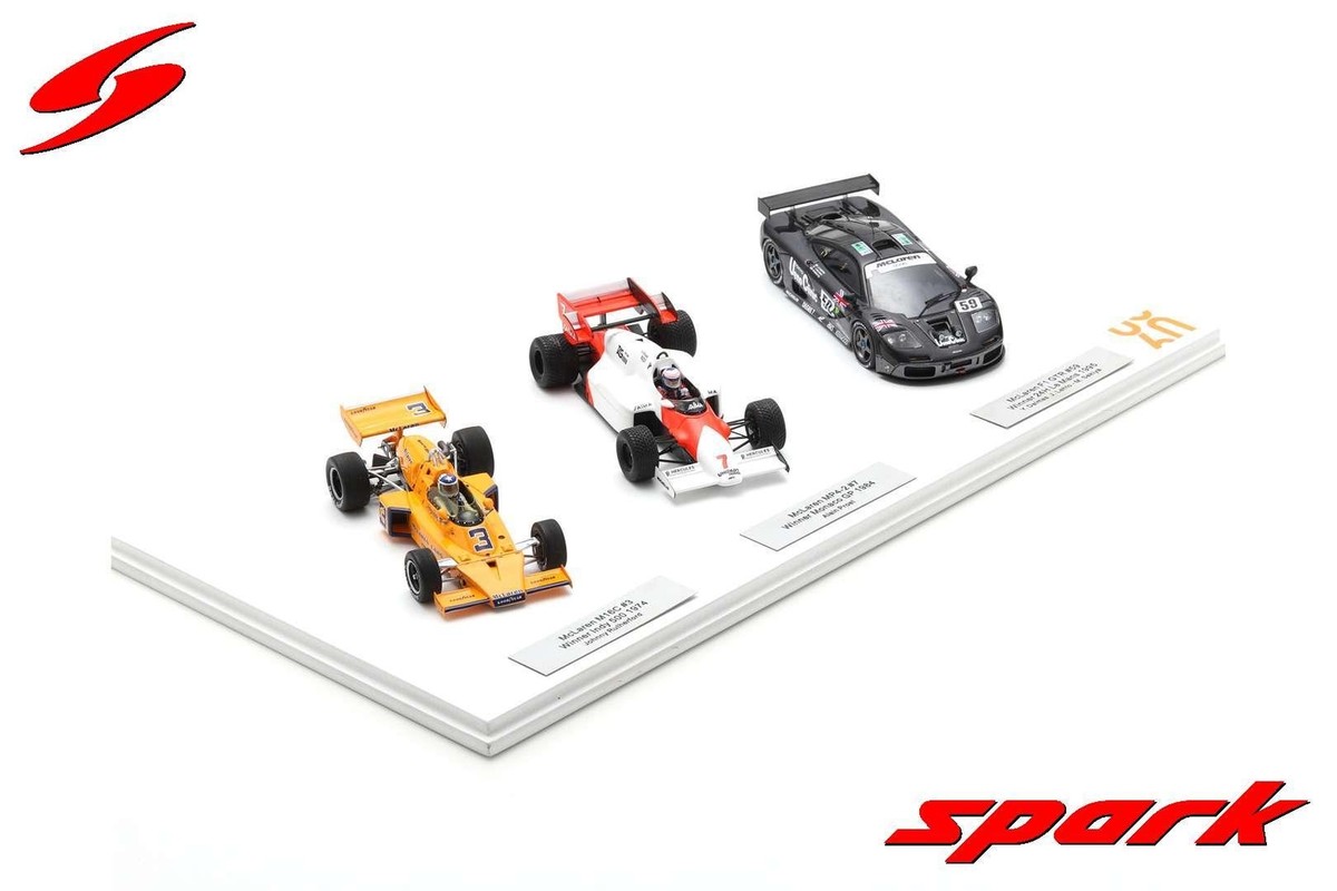 1:43 SPARK MCLAREN M16C #3 Indy 500 + MP4-2 #7 Monaco + F1 1:43 SPARK MCLAREN M16C #3 Indy 500 + MP4-2 #7 Monaco + F1