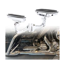 Adjustable Streamliner Passenger Footboard Floorboard with Mount Kit Fit for ...