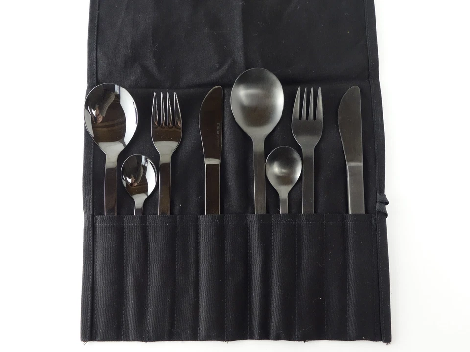 2 x je 4-teiliges Besteck mono-a Edition 50  Titan poliert + Titan matt   TOP - Bild 4 von 4