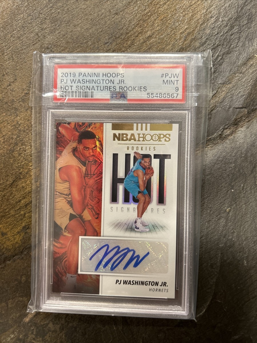 2019 NBA Hoops Hot Signatures Rookies PJ Washington Jr PSA 9 MINT 