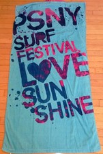 Beach Towel / Bath Towel with Built-In Drawstring Carry Bag - PS Aero