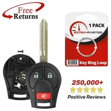 Remote Car Key 3btn Shell Case for 2003 2004 2005 2006 2007 Nissan Infiniti