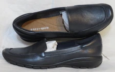 EASY SPIRIT SE ABIDE LOAFER US 6 N NAVY BLUE 401 LEATHER SLIP-ON NEW NWOT