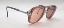 Vintage Luxottica Stanley Gray Translucent Pilot Sunglasses FRAMES ONLY Italy