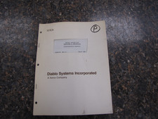 RARE Vintage Xerox Diablo Systems Model 630/630 ECS Maintenance Manual 1983