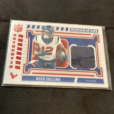 Panini 2024 Rookies & Stars NFL Authentic Nico Collins Football #NA-NCS