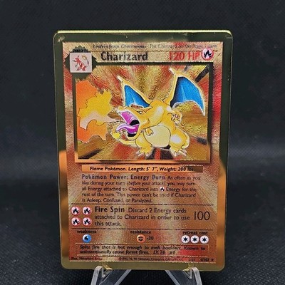 2021 Pokmon Celebrations Charizard Ultra Premium Collection Gold Metal Promo #4