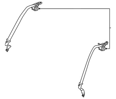 Genuine Kia Lap & Shoulder Belt 89810-L3000WK