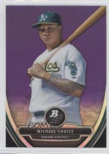 2013 Bowman Platinum Prospects Retail Chrome Purple Refractor Michael Choice 0c4