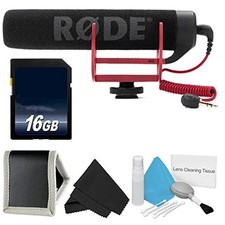 Rode VideoMic GO VIDEOMIC-GO  16GB Memory Card   Microfiber Cloth- Bundle